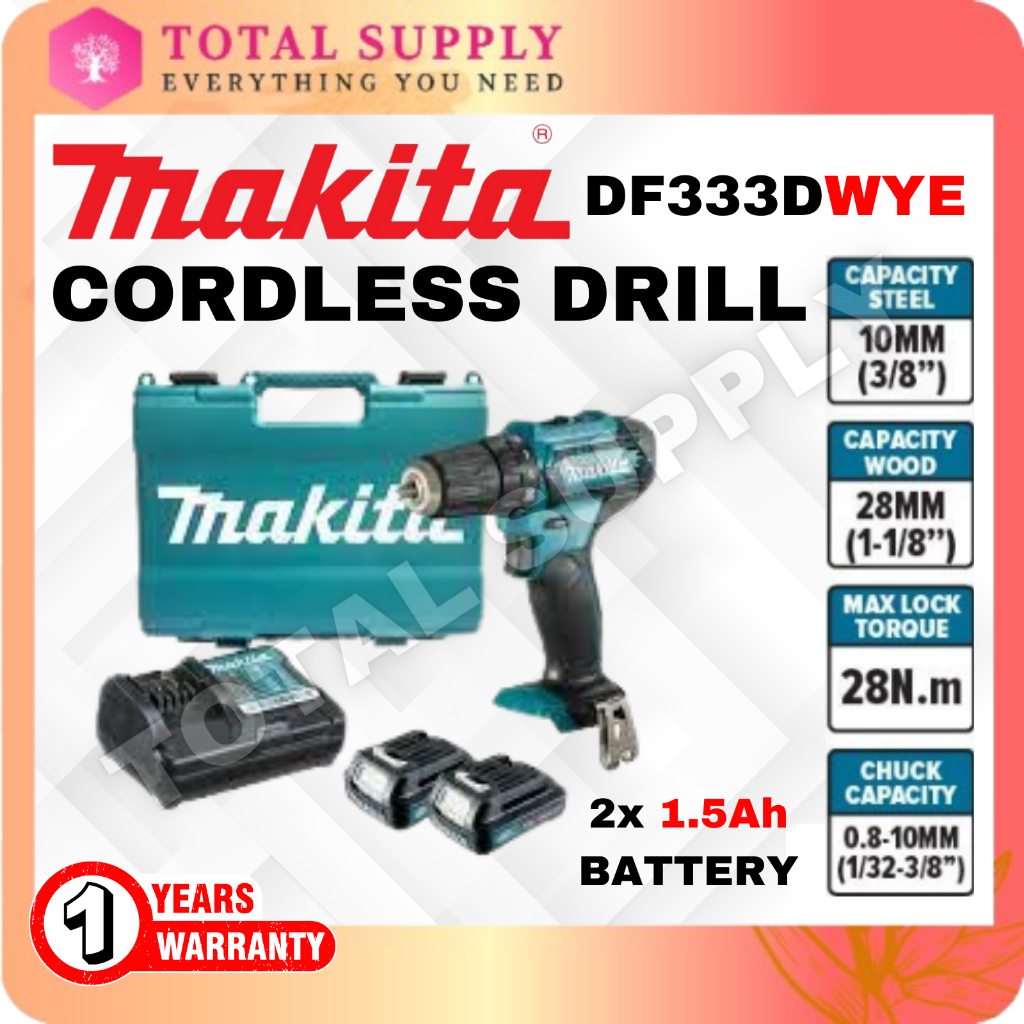 MAKITA DF333D SERIES DF333DWYE / DF333DWAE / DF333DZ CORDLESS DRIVER ...