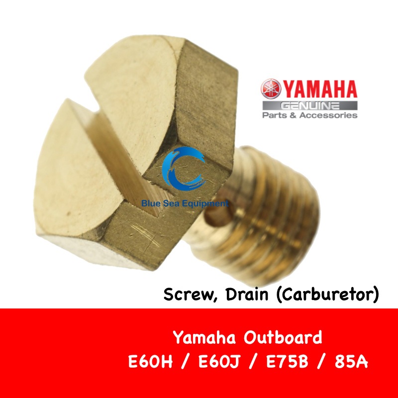 Original Carburetor Drain Screw for E60J / 75HP / 85HP Yamaha Outboard
