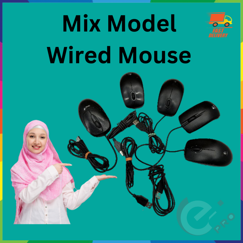 Mix Model Wired Mouse - PC / Notebook Wired Mouse - REFURBISHED ...