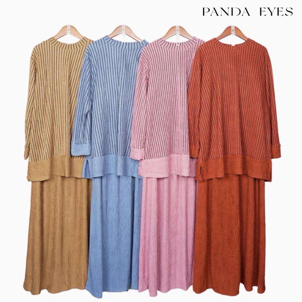 PANDAEYES Shakeela Pleated Blouse Set CLO-CNQM9558BLSKT | Shopee Malaysia