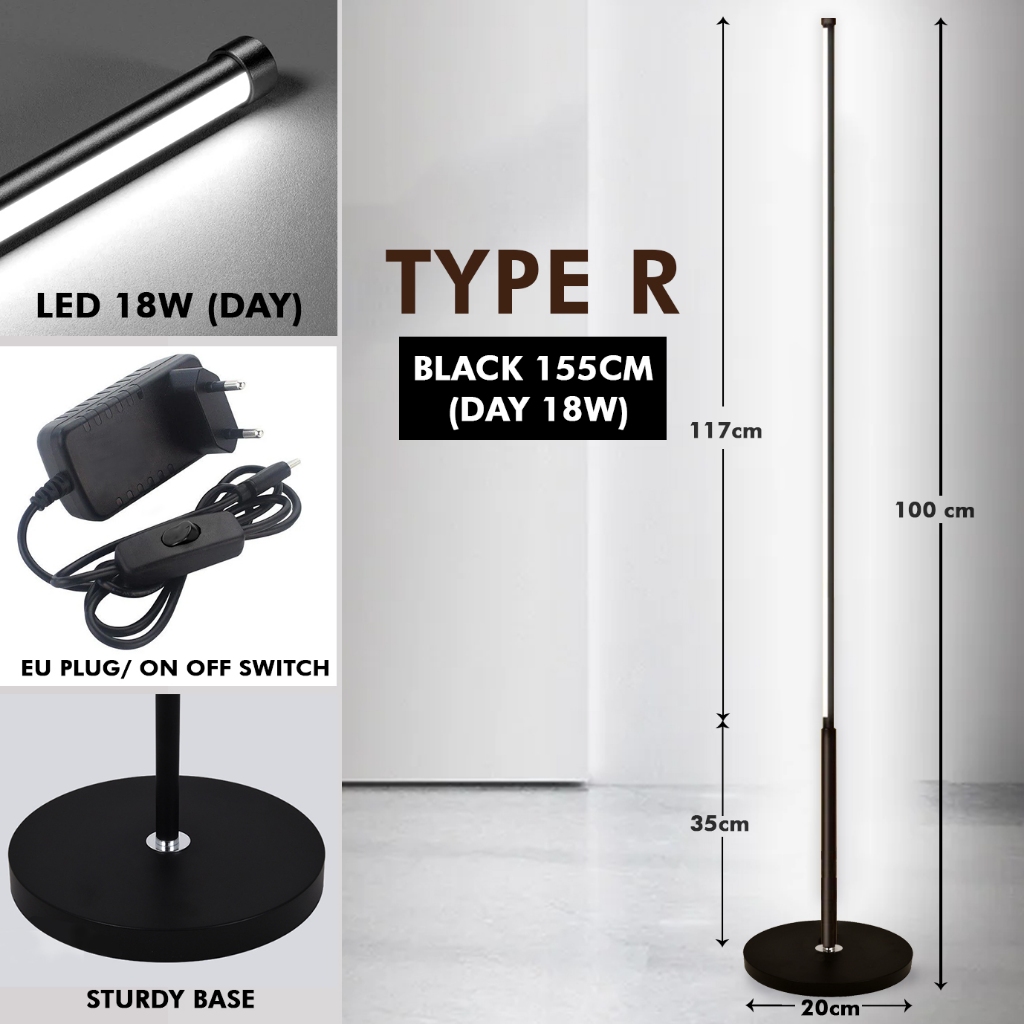 Modern Minimalist LED Floor Lamp Standing Lamp Study Lamp Lampu TikTok