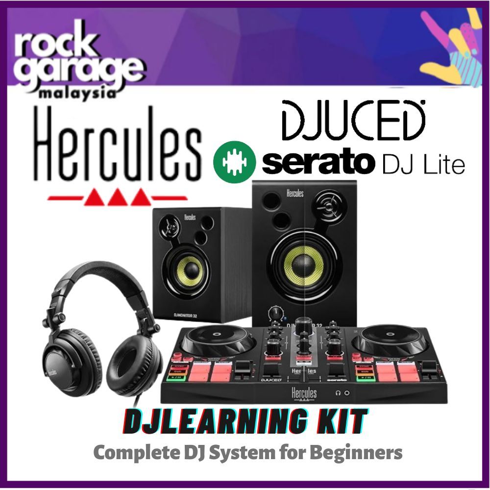Hercules DJ DJLearning Kit Complete DJ System for Beginners