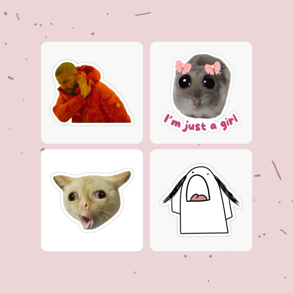 Funny Meme Journal Stickers Shopee Malaysia