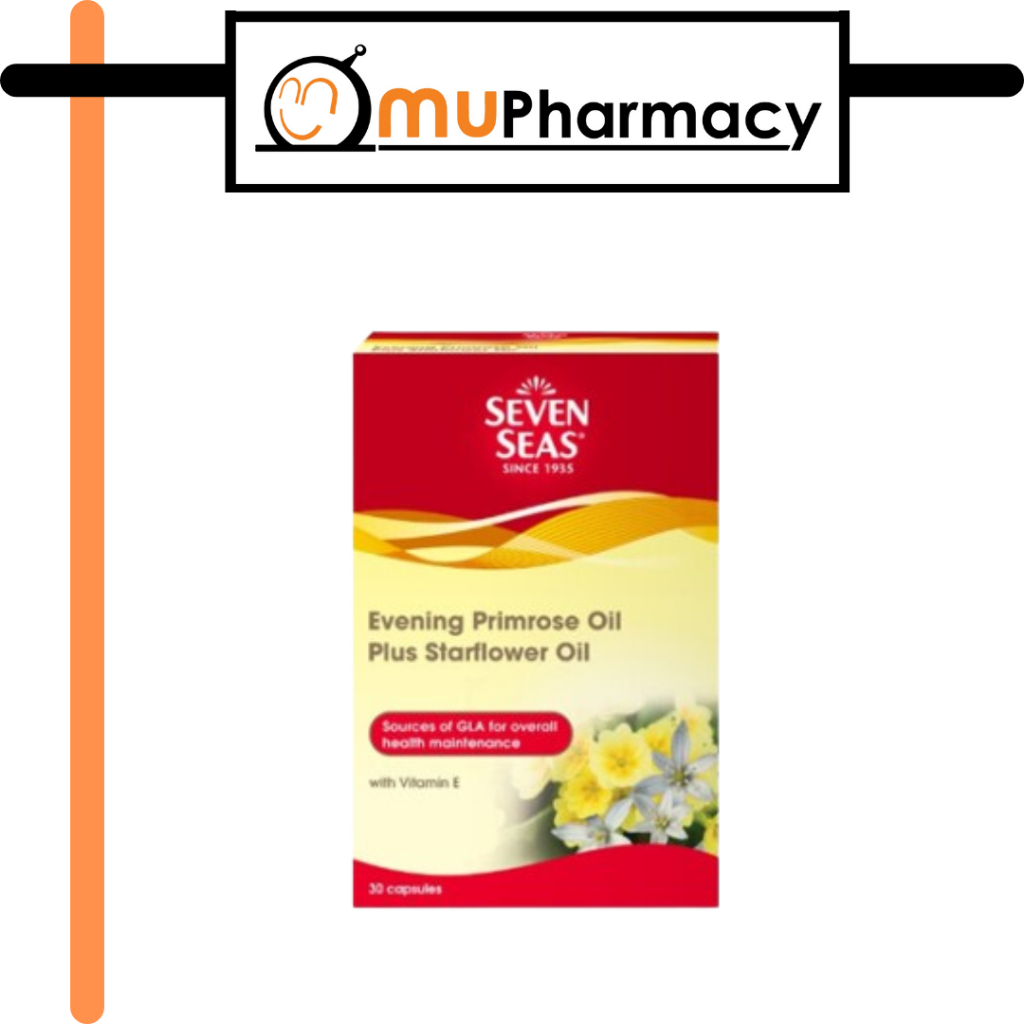 Seven Seas Evening Primrose Oil EPO Plus Starflower Oil With Vitamin E 30'S/ 6x30'S Shopee