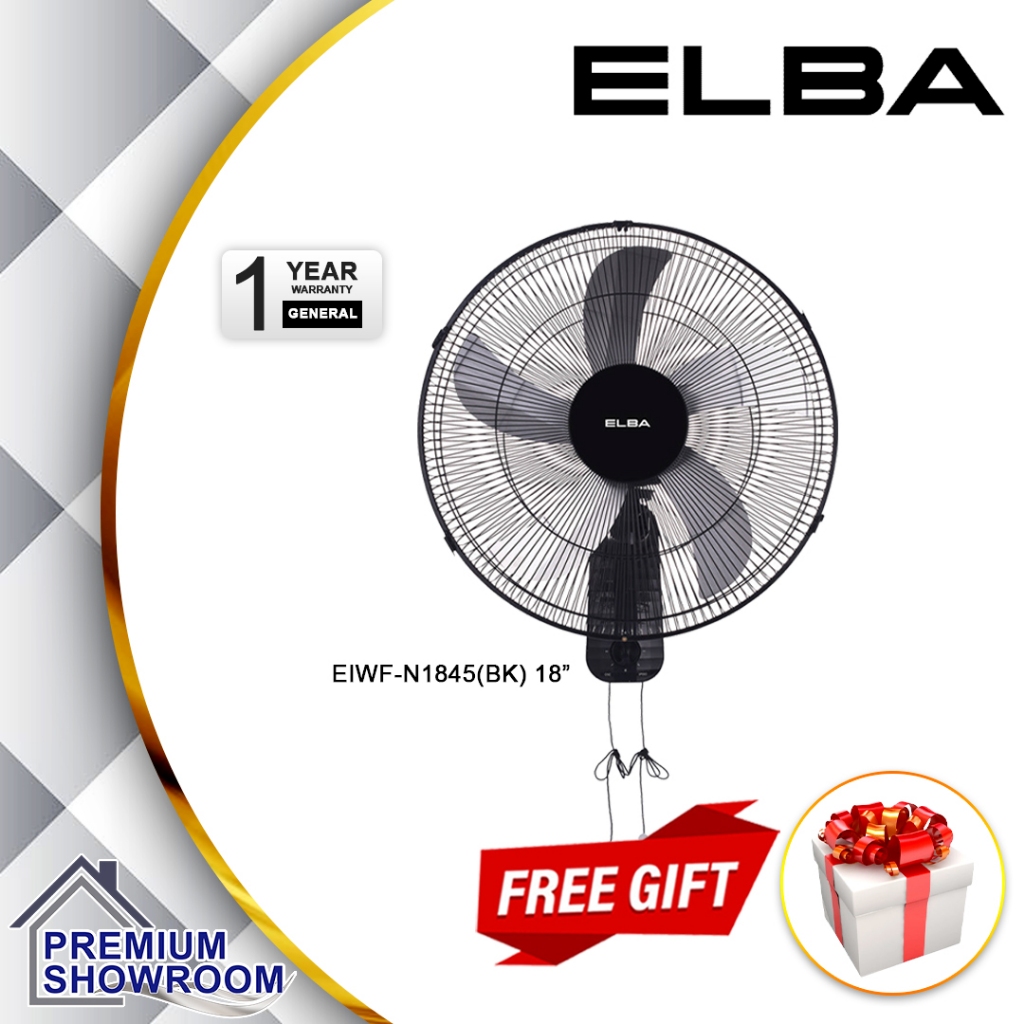 ELBA 18 inch Wall Fan / High Velocity Wall Fan with 5 Aluminium Blades ...