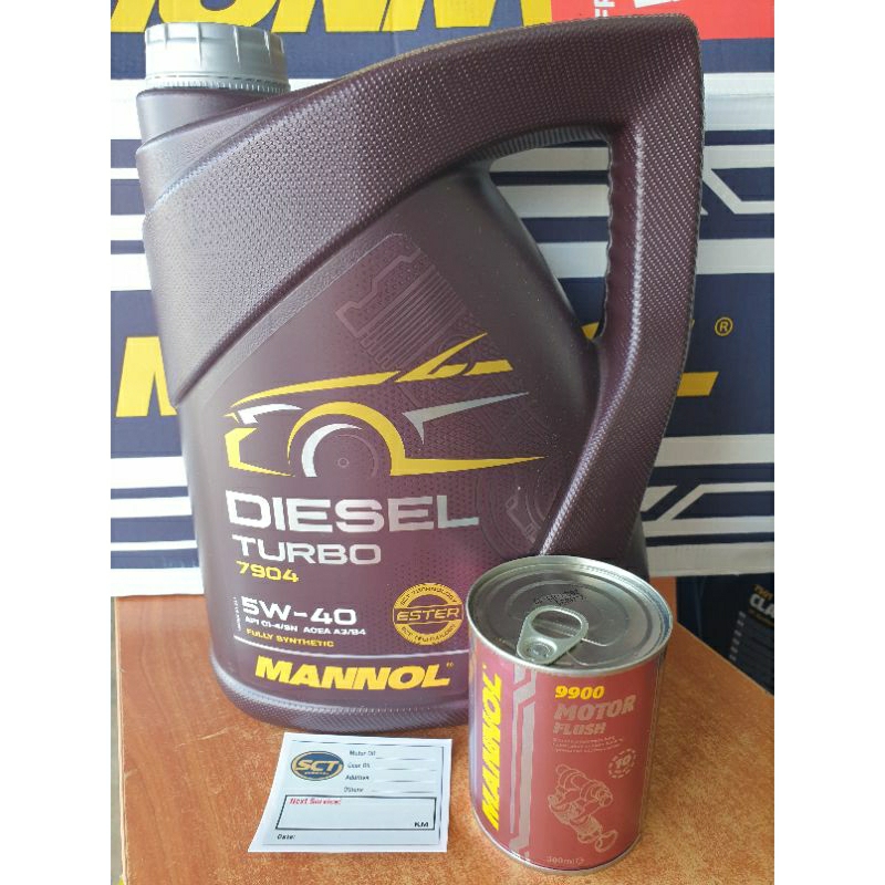 MANNOL Diesel Turbo 5W-40 Motoröl (10L) + Motor Doctor & Motor Flush – Komplett-Set Für Diesel-Motoren
