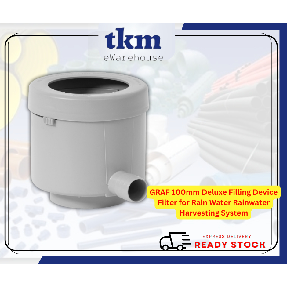 [TKM] GRAF DN100mm White Colour Deluxe Filling Device Filter for Rain