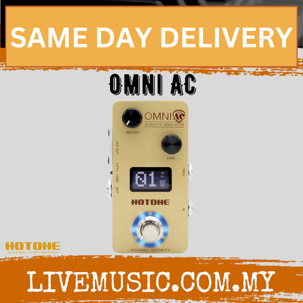 Hotone Omni AC Acoustic Simulator Guitar Pedal Shopee Malaysia