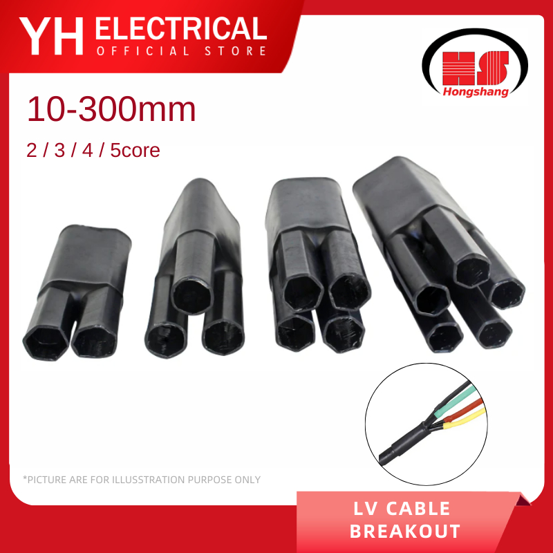 Heat Shrink Wrap Tube Insulation Sleeve For 1KV 25 Core Separate
