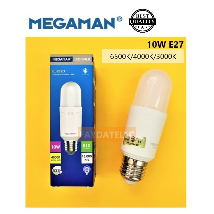 MEGAMAN PLC/E27 (6500K/4000K/3000K) LED STICK BULB | Shopee Malaysia