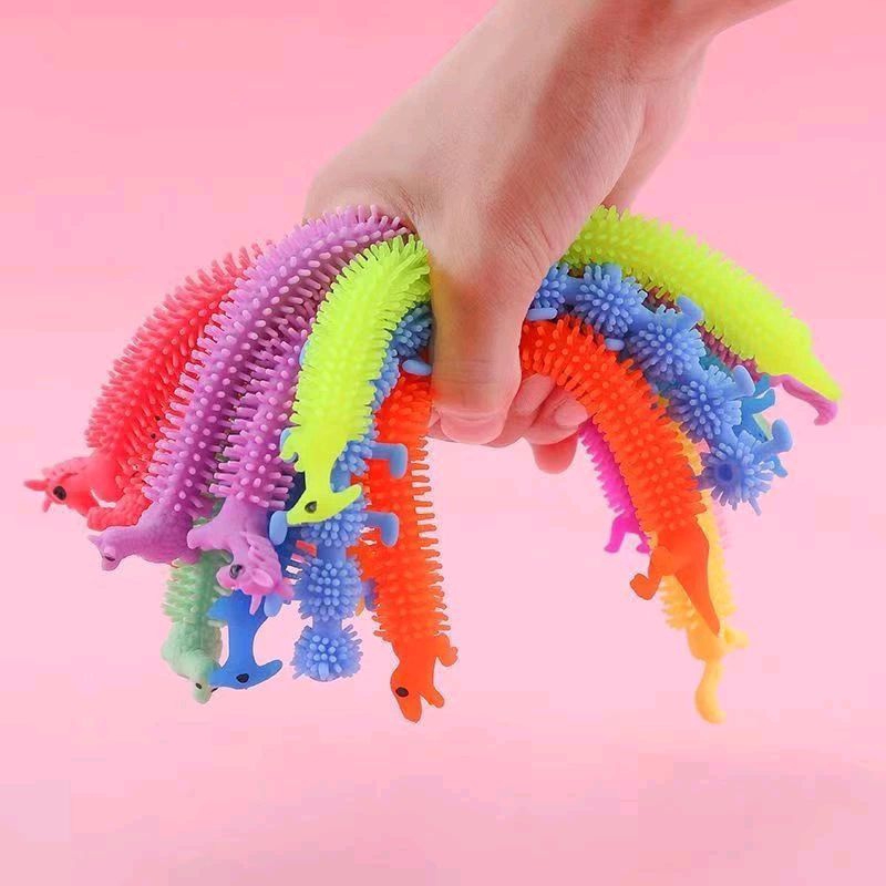 Stretchy Unicorn Dino Noodle Tangle ToyFidget String Anxiety Stress ...