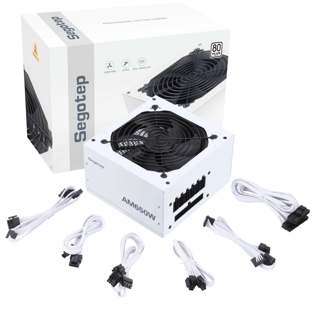 SEGOTEP AM SERIES AM650W (650W) / AM750W (750W) 80 PLUS STANDARD BLACK / WHITE EDITION POWER SUPPLY PSU | Shopee Malaysia