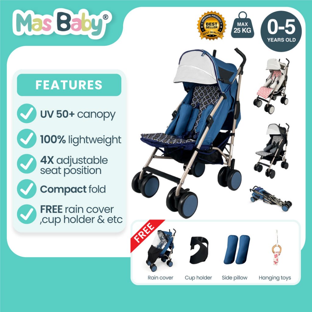 BabyCargo Stroller Baby Lightweight Foldable Umbrella Kereta Tolak Bayi Travel Lipat Payung Shopee Malaysia