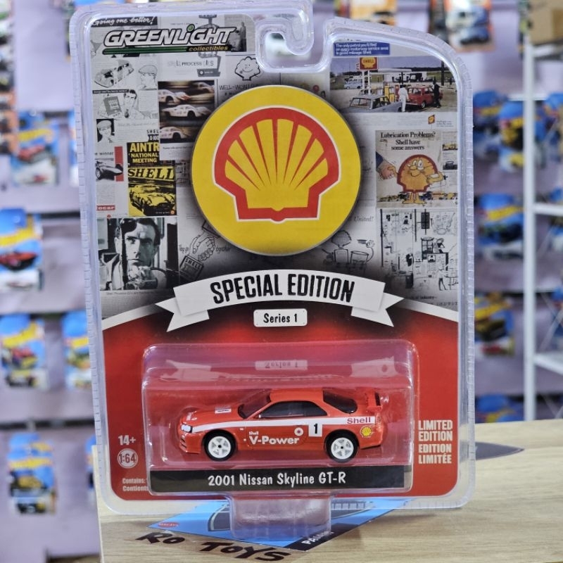GREENLIGHT 2001 SHELL NISSAN SKYLINE R34 GT-R (BNR34) SPECIAL EDITION ...