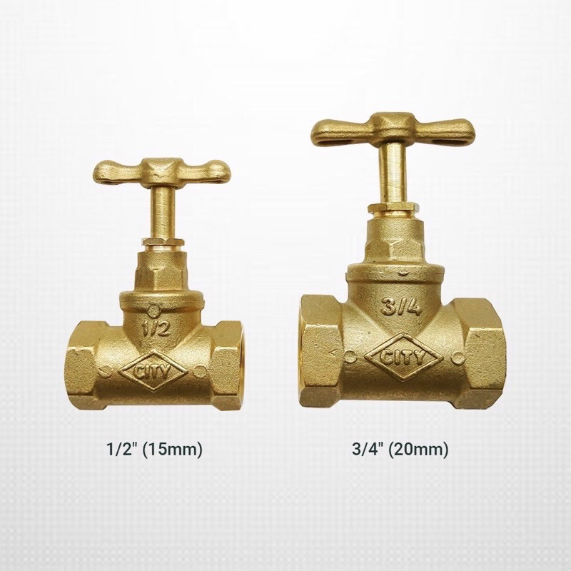 CITY Brass Stopcock 15mm (1/2”) / 20mm (3/4”) | Shopee Malaysia