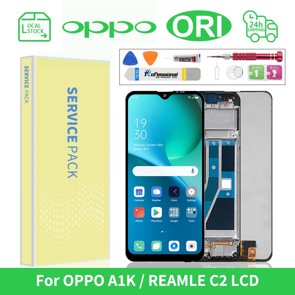 LCD For OPPO A1K CPH1923 / REALME C2 RMX1941 LCD TOUCH SCREEN DISPLAY ...