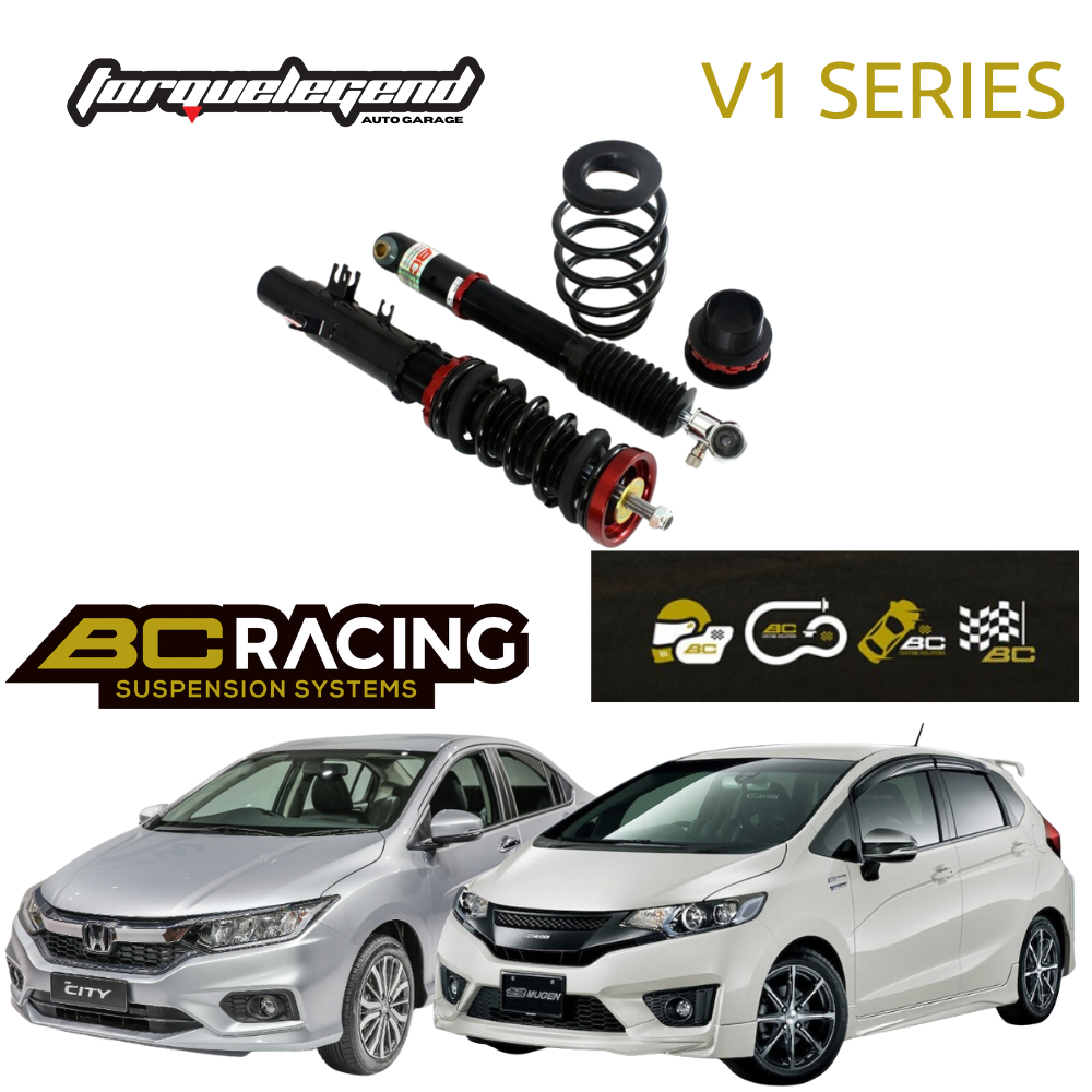 BC Racing V1 Type Honda Jazz GK / City GM6 2013+ Coilover Adjustable ...