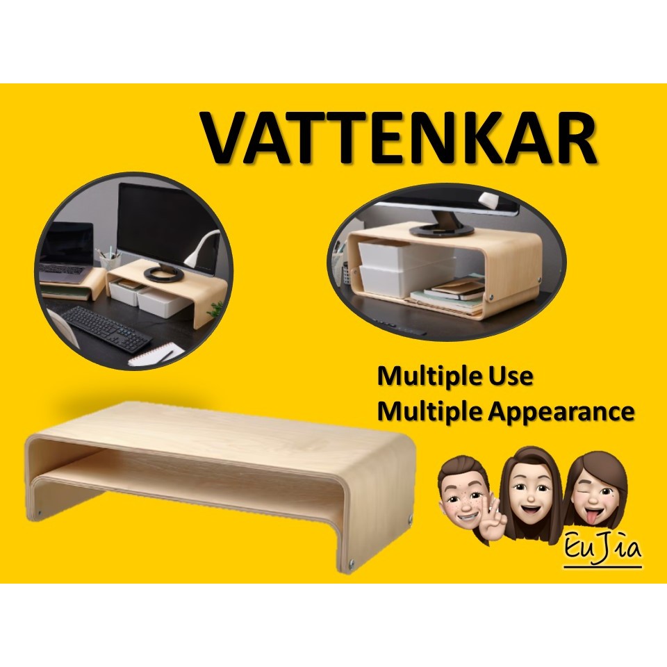 [original] VATTENKAR Laptop/monitor stand (Genuine IKEA) Shopee