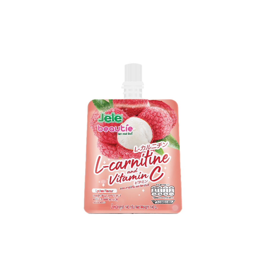 HALAL] Jele Beautie Lychee Flavor L-carnitine and vitamin C 140gram 45KCAL  Thailand | Shopee Malaysia