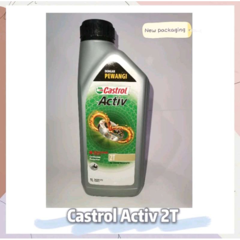 CASTROL ACTIV 2T 1L NEW PACKAGING GUARANTEE 100% ORIGINAL | Shopee Malaysia