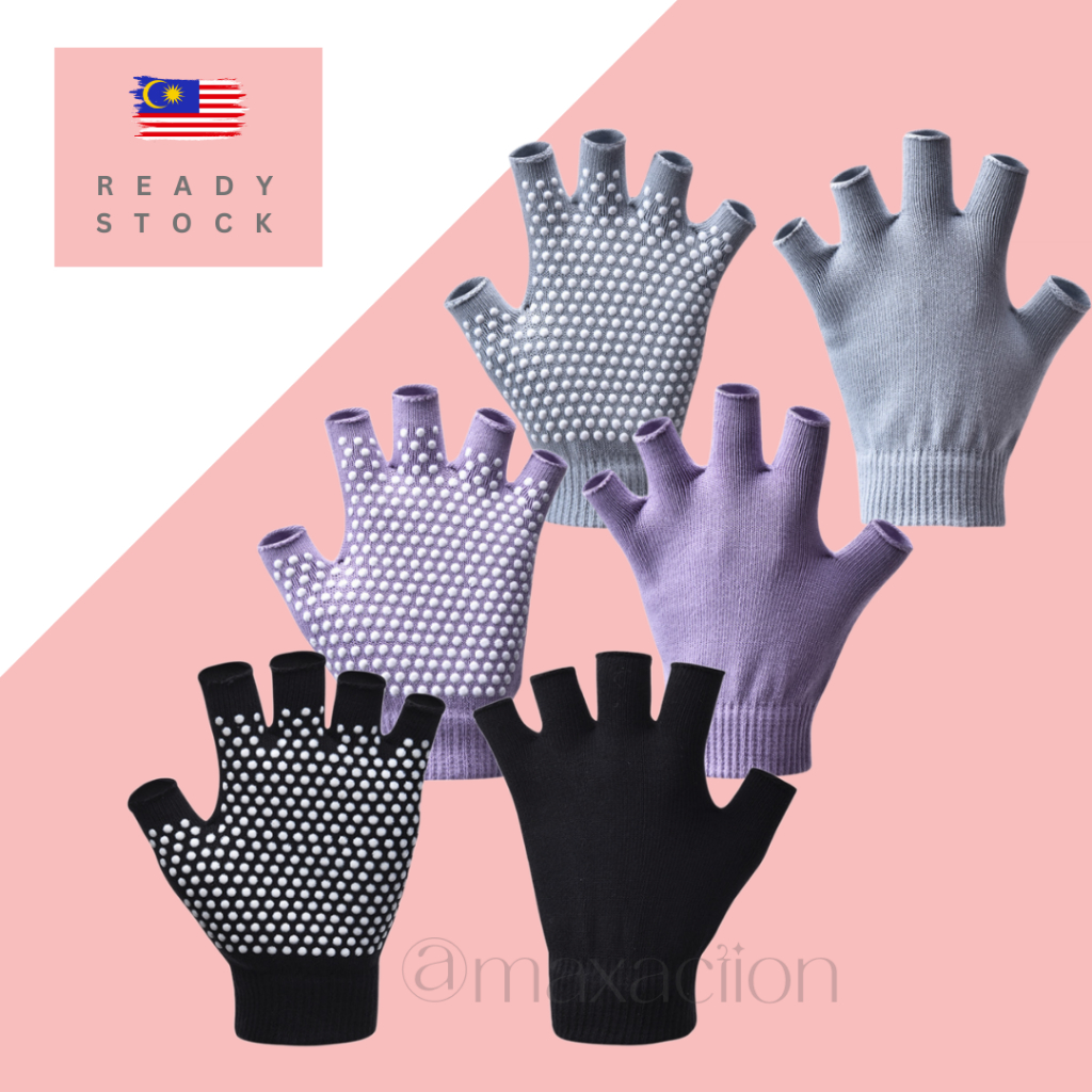 Anti Slip Glove Yoga Glove Gym Glove Anti Slip Hand Sock | Shopee Malaysia