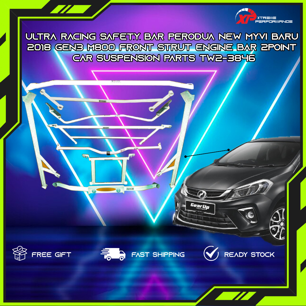 Ultra Racing Safety Bar Perodua New Myvi Baru 2018 Gen3 M800 Front ...