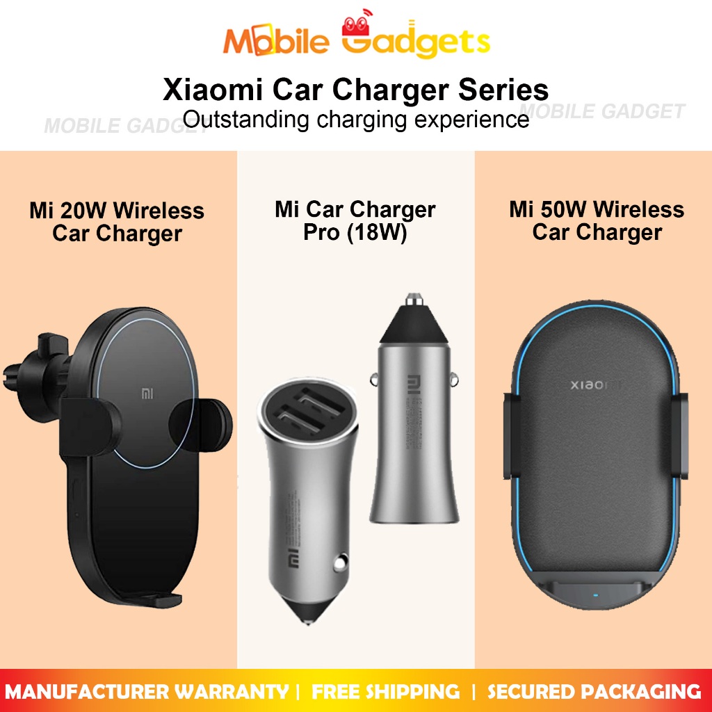 Xiaomi Car Charger Pro 18W | 20W Wireless Car Charger | 50W Wireless ...