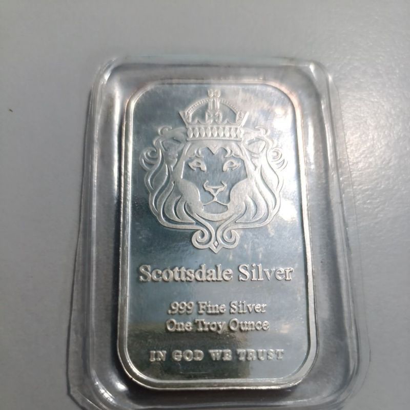 Scottsdale Silver 1oz 999 silver bar | Shopee Malaysia
