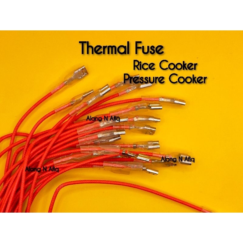 Thermal Fuse Rice Cooker Pressure Cooker 142 c 10A 250V 400mm Wire Length Shopee Malaysia