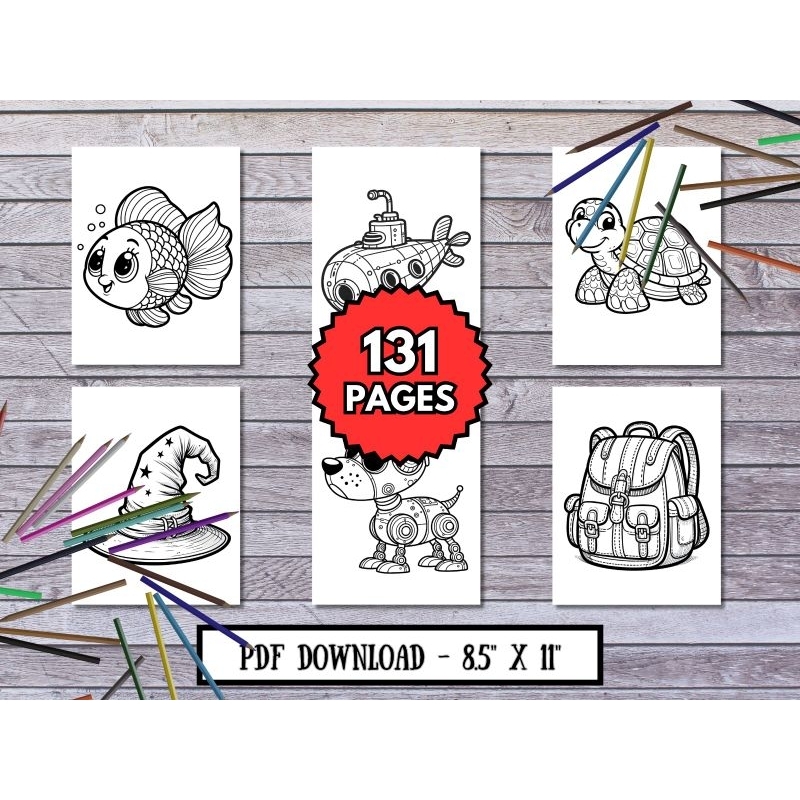 Cute and Fun, Bold - Easy Coloring Pages, Big Designs Coloring Book for ...