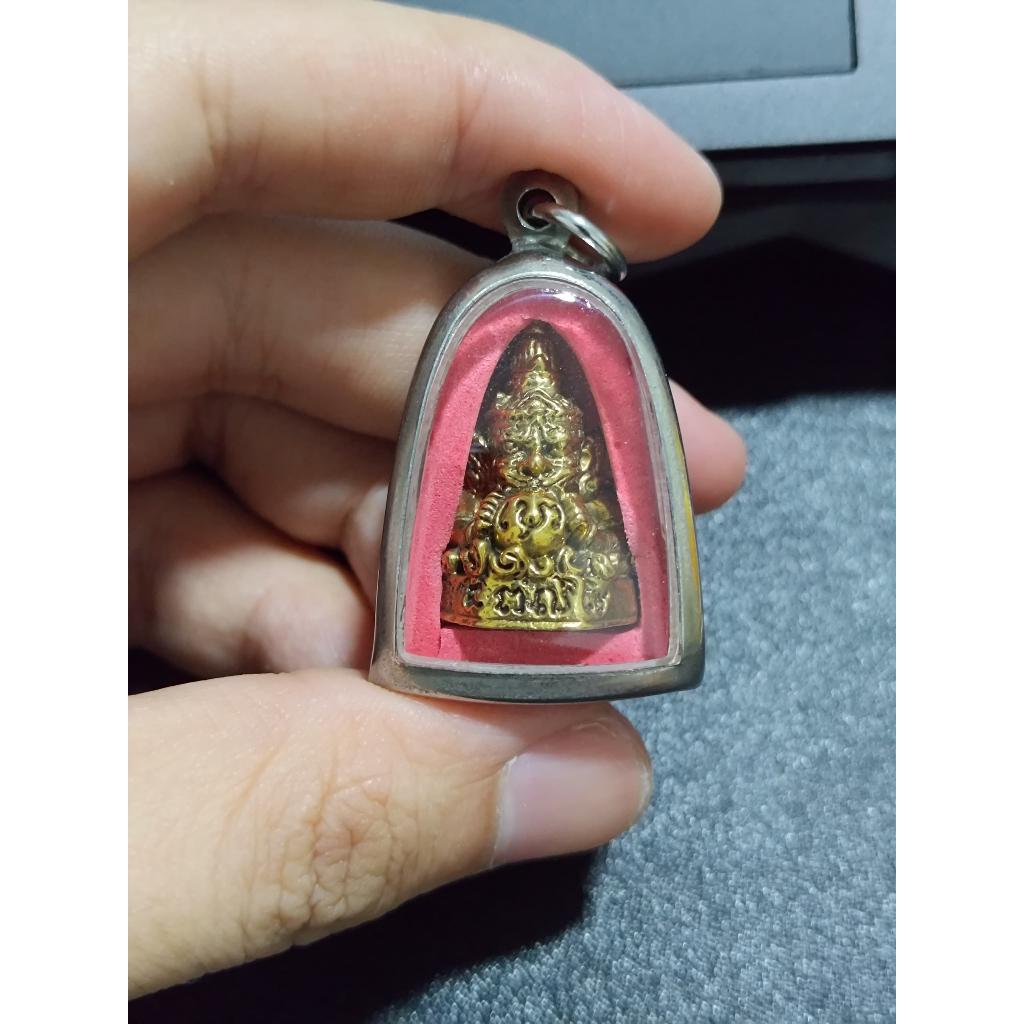 [Thai Amulet] Phra Rahu Om Jun Brass Buddha Talisman Amulet For wealth ...