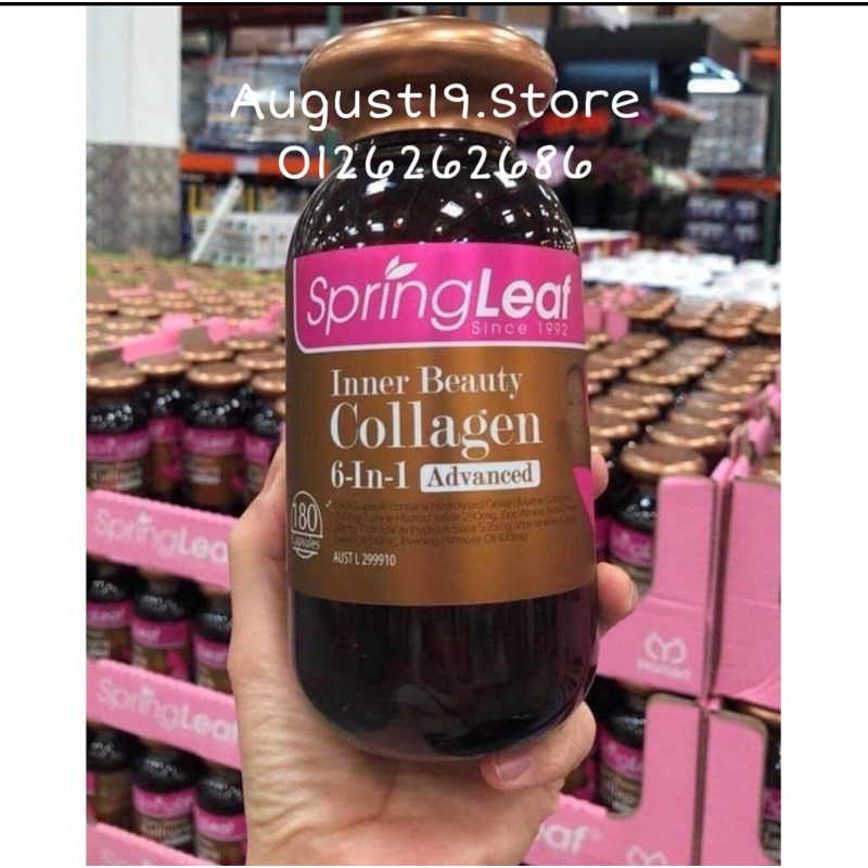 Inner Beauty Collagen 6 in 1 SPRING LEAF 180 capsules Exp 2026 | Shopee ...