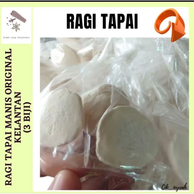 Ragi tapai manis original kelantan ( 3 biji ) | Shopee Malaysia