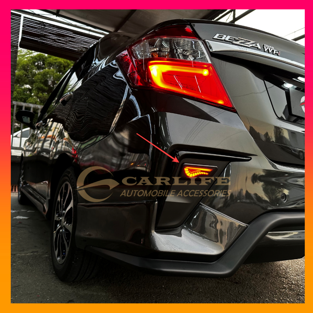 Perodua Bezza 4 in 1 LED Rear Bumper Reflector Light Demon Eyes 2024 ...