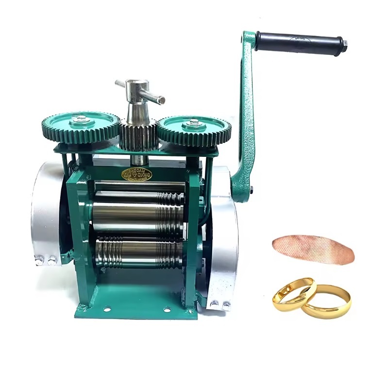 Mini Hand Operated Jeweller Rolling Mill / Mesin Gelek Emas Perak (Made ...