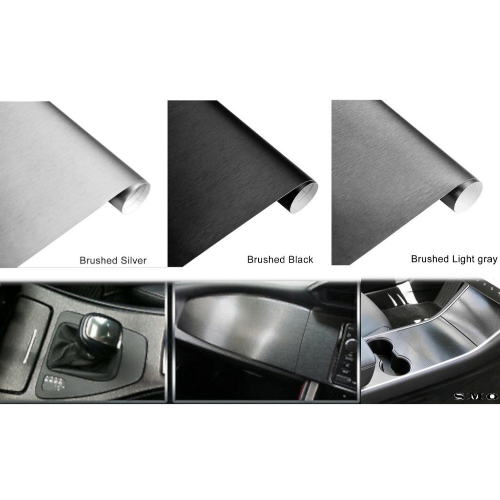 25CM X 100CM MATTE BRUSHED STICKER Vinyl Wrap Stickers Cover Motorcycle ...