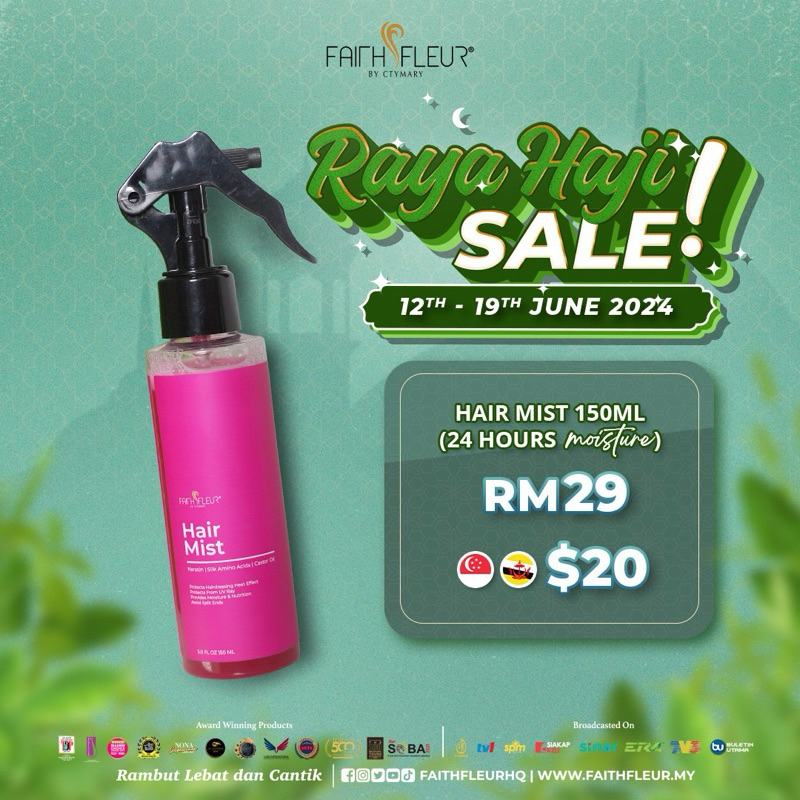 Hair mist 150 ml (keratin & perfume rambut) | Shopee Malaysia