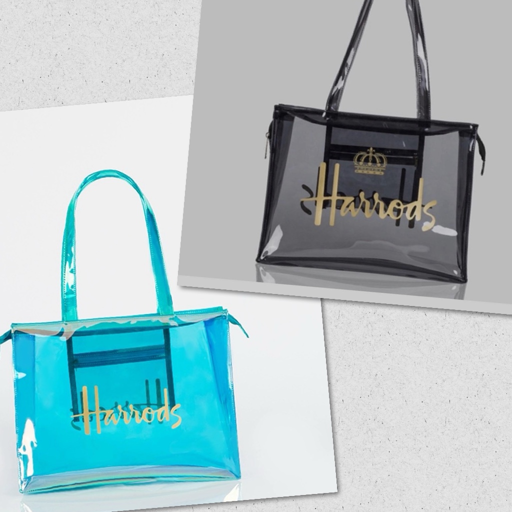 Harrods transparent bag on sale