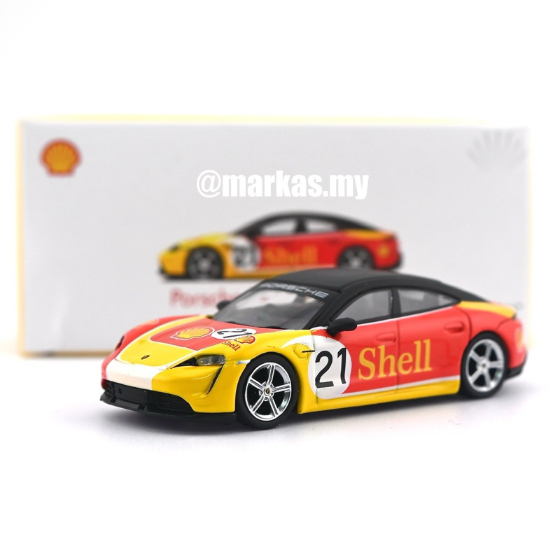 MINI GT X SHELL 1/64 #263 PORSCHE TAYCAN TURBO S | Shopee Malaysia