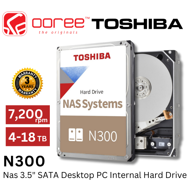 TOSHIBA INT HDD N300 NAS 3.5