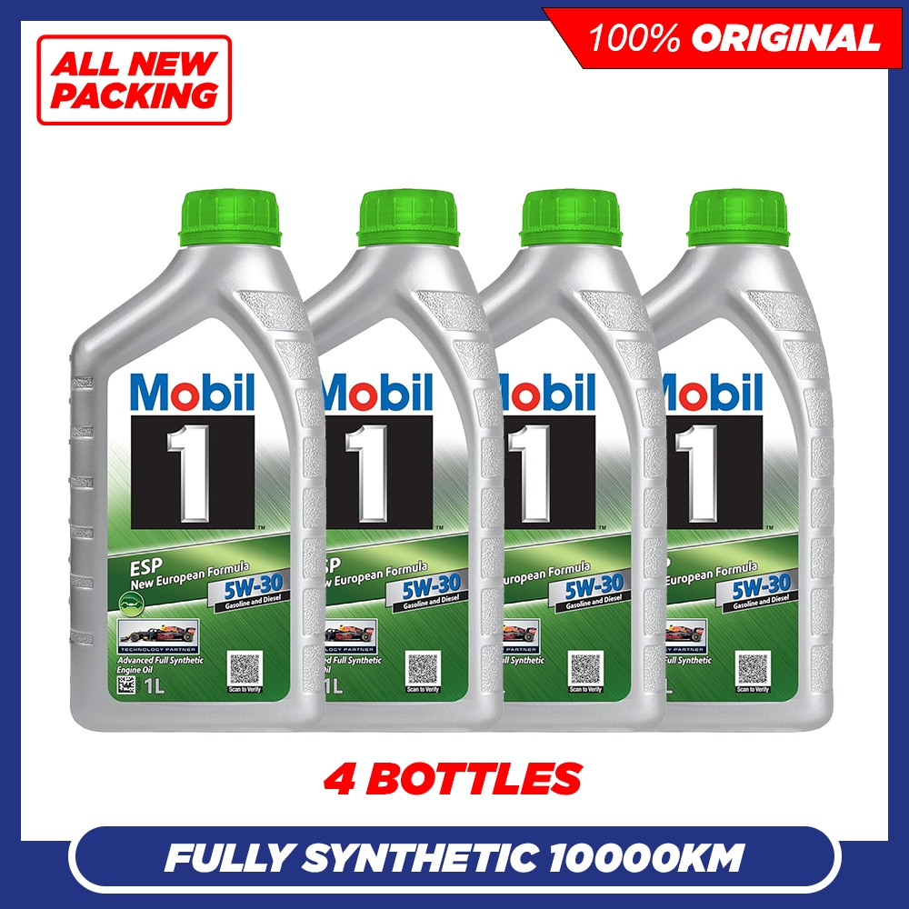 MOBIL 1 ESP 5W30 SP C3 Advanced Fully Synthetic Engine Oil (4L) 1Lx4 ...