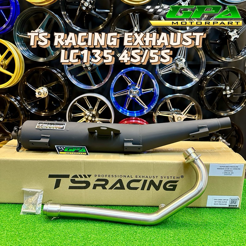 TS RACING SUPER BACK PRESSURE EKZOS STAINLESS STEAL LC135 4S 5S ...