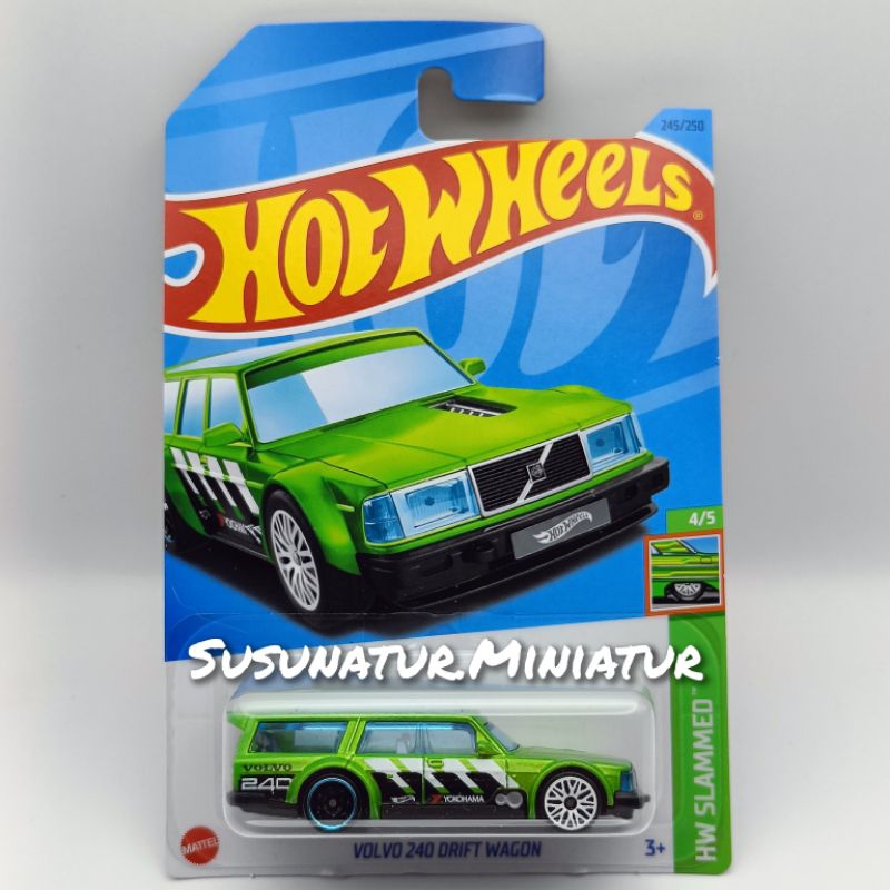 Hot Wheels Volvo Drift Wagon Card Hw Miniature Shopee