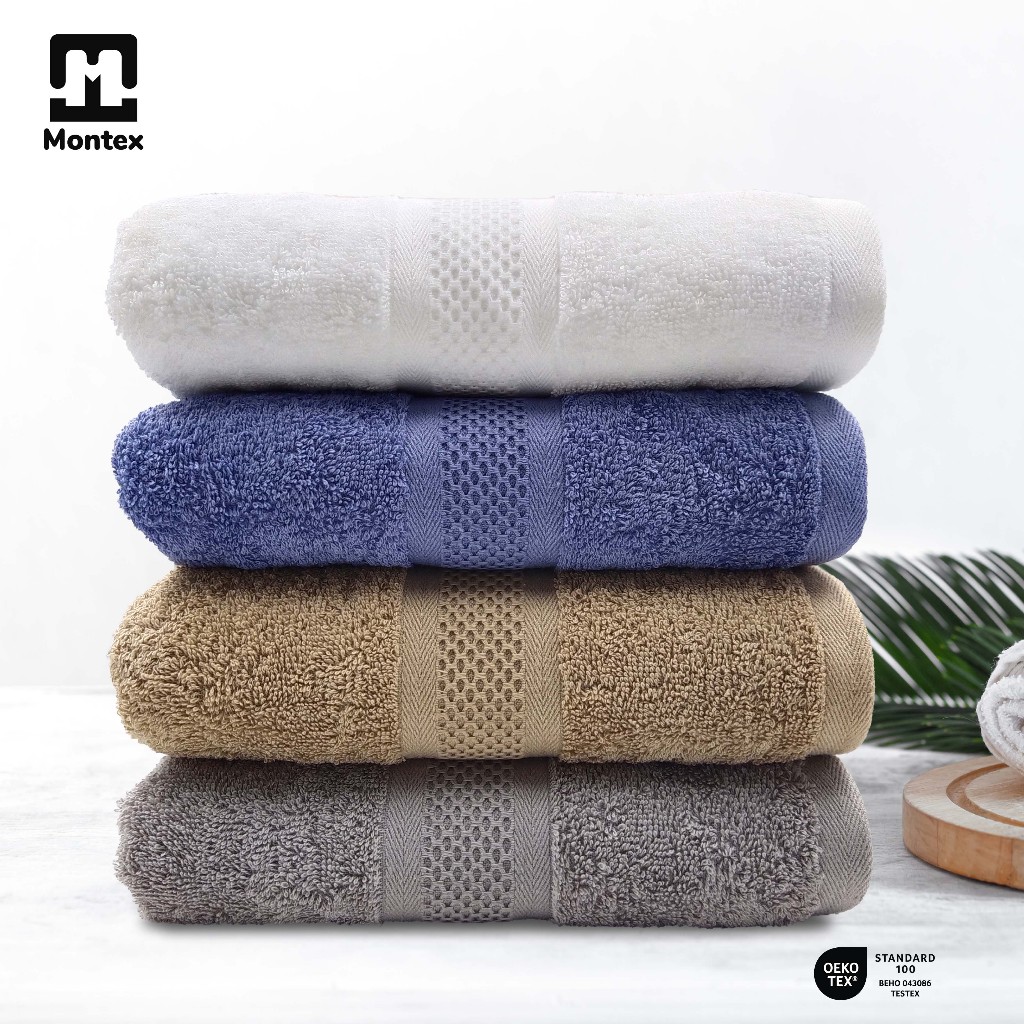 Montex Viscose Bath Towel Size (68cm x 137cm) | Shopee Malaysia