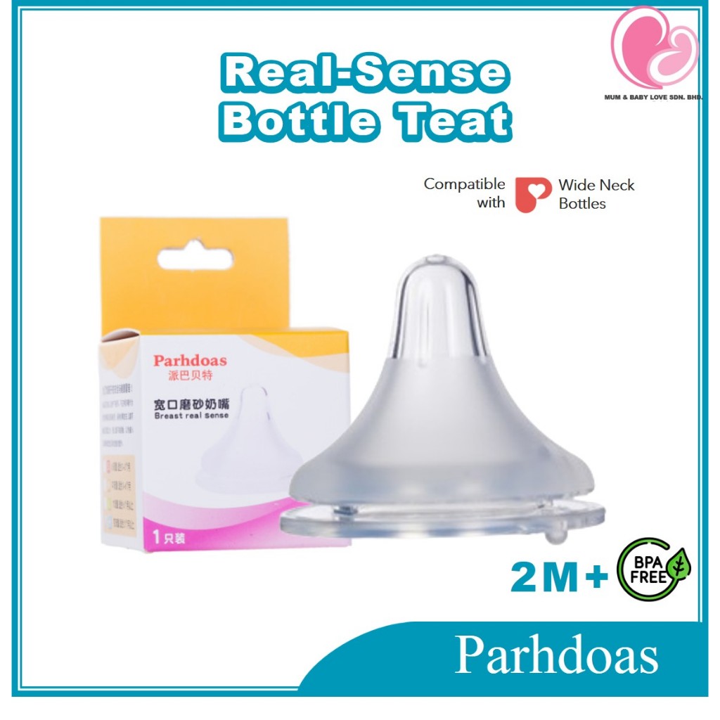 Parhdoas Real-Sense Bottle Teat (1pc), Puting Botol Susu | Shopee Malaysia