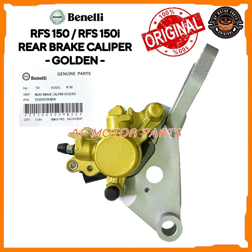 100% ORIGINAL BENELLI RFS150i RFS 150i REAR BRAKE CALIPER GOLDEN ...