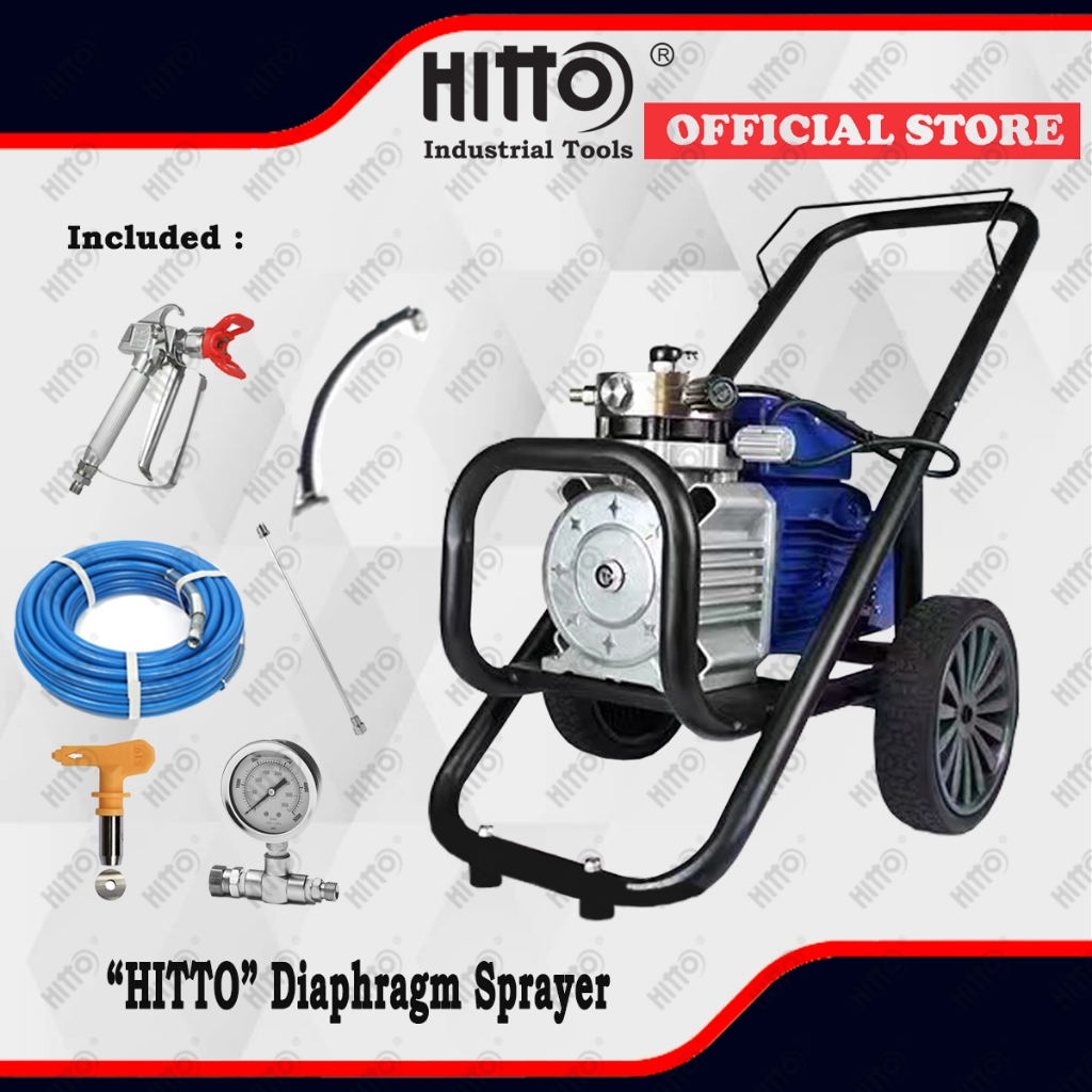 [ HITTO ] Diaphragm Sprayer / Airless Spraying Machine Painting Tools ...