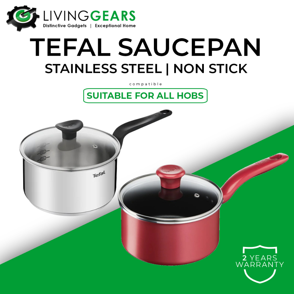 Tefal Saucepan + Lid 20cm / 18cm / 16cm For Gas Ceramic Electric ( Non