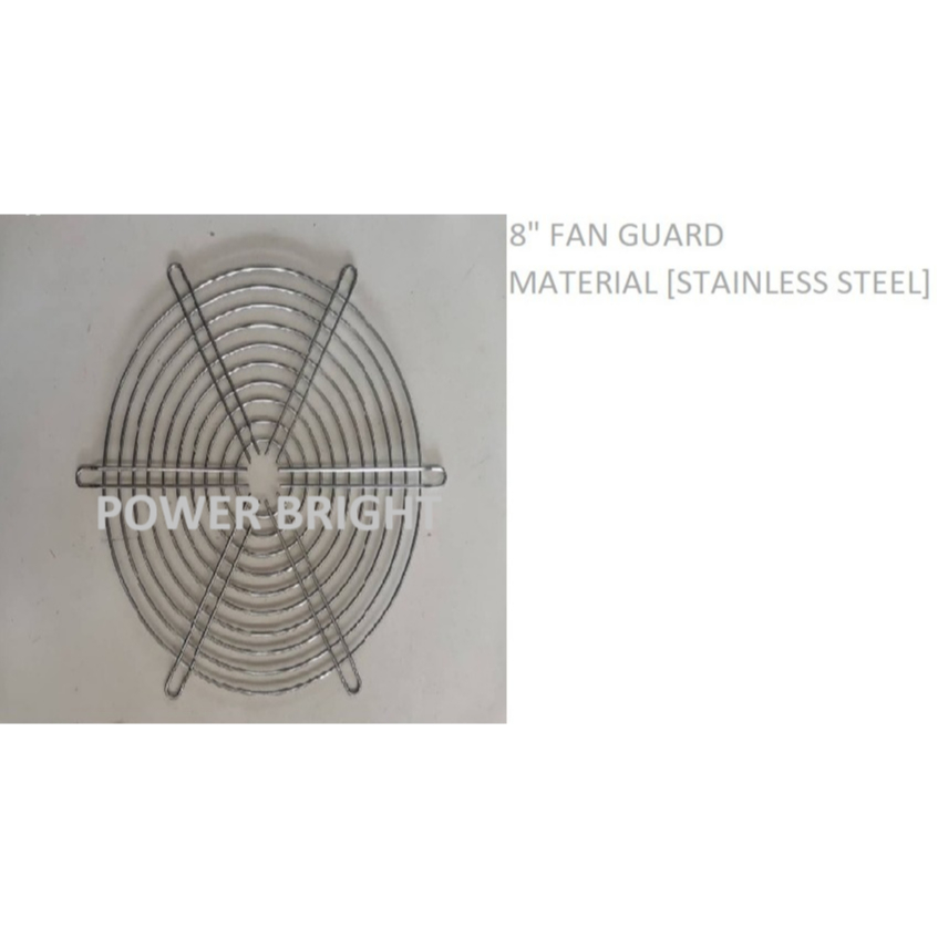 FAN GUARD STAINLESS STEEL 8