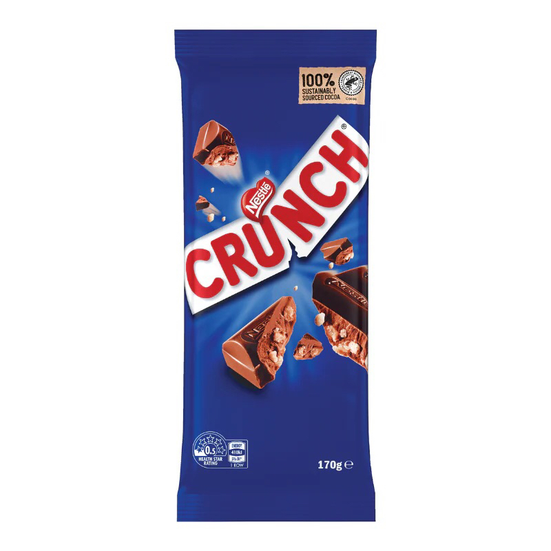 Nestle crunch milk chocolate bar 170gram | Shopee Malaysia